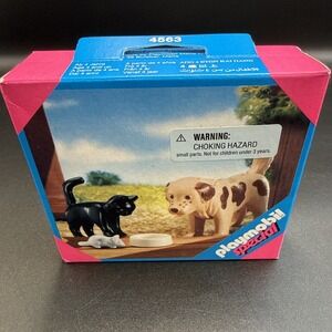 New Vintage Sealed 1999 Playmobil Special Dog, Cat & Mouse‎ 4563